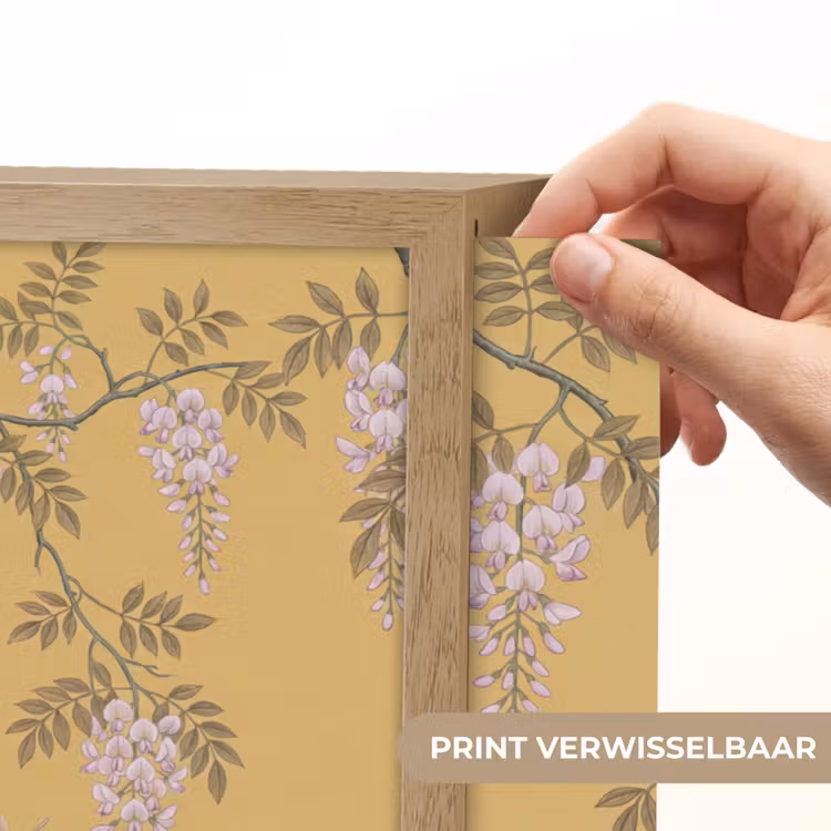 Lightbox - Wandlamp - IJsvogels - Bloesem - Geel — 5