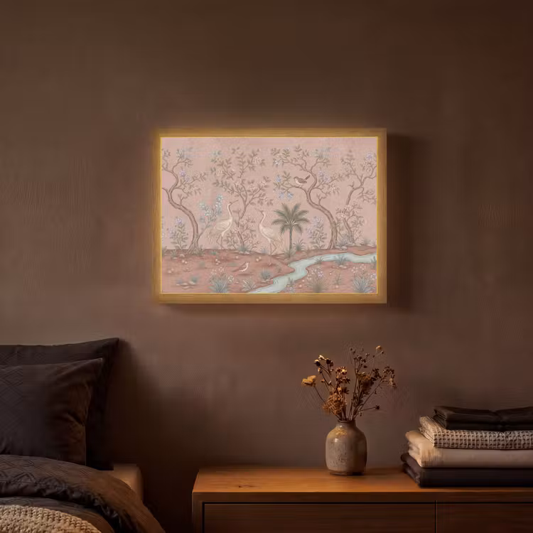 Lightbox - Wandlamp - Nostalgisch - Reigers - Roze — 3