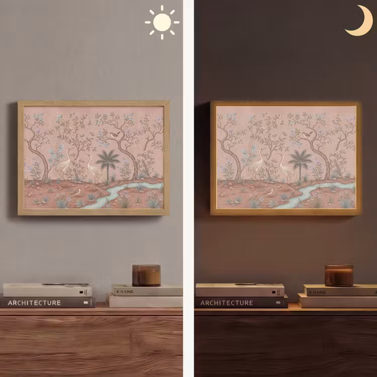 Lightbox - Wandlamp - Nostalgisch - Reigers - Roze — 6