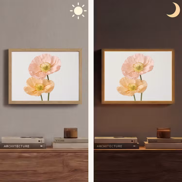 Lightbox - Wandlamp - Papavers - Botanisch - Roze — 6