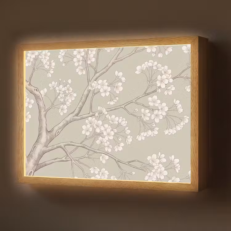 Lightbox - Wandlamp - Sereen - Bloesem - Wit — 1