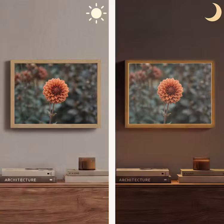 Lightbox - Wandlamp - Dahlia - Bloem - Natuur - Sfeervol — 6