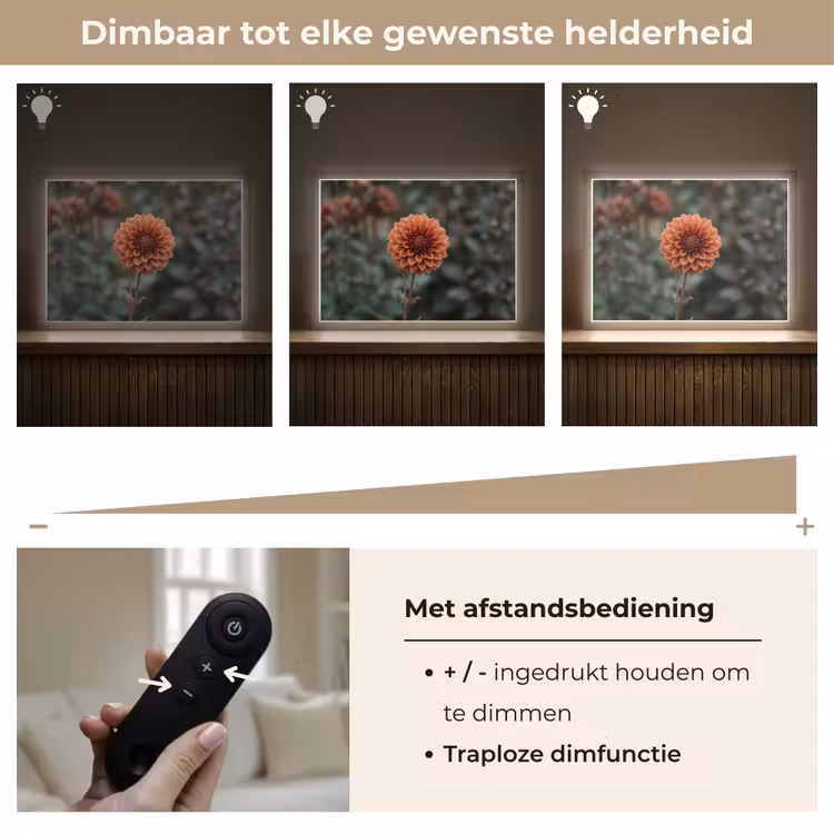 Lightbox - Wandlamp - Dahlia - Bloem - Natuur - Sfeervol — 9