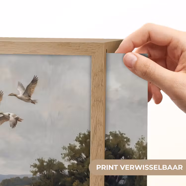 Lightbox - Wandlamp - Eenden - Rivier - Landschap - Vlucht - Nostalgisch — 5