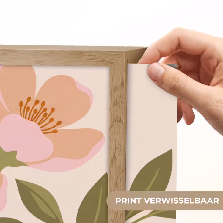 Lightbox - Wandlamp - Grafisch - Bloemen - Roze — 5