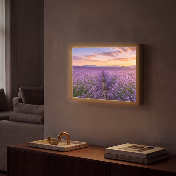 Lightbox - Wandlamp - Lavendel - Veld - Natuur - Paars — 2