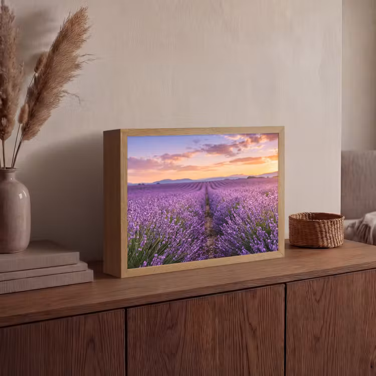 Lightbox - Wandlamp - Lavendel - Veld - Natuur - Paars — 4