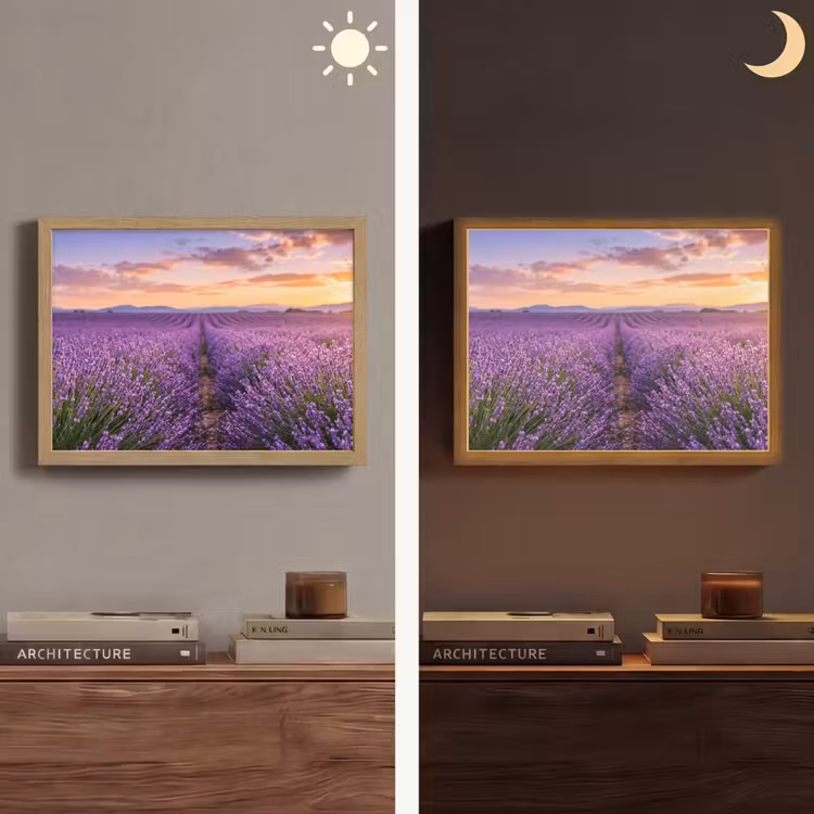Lightbox - Wandlamp - Lavendel - Veld - Natuur - Paars — 6