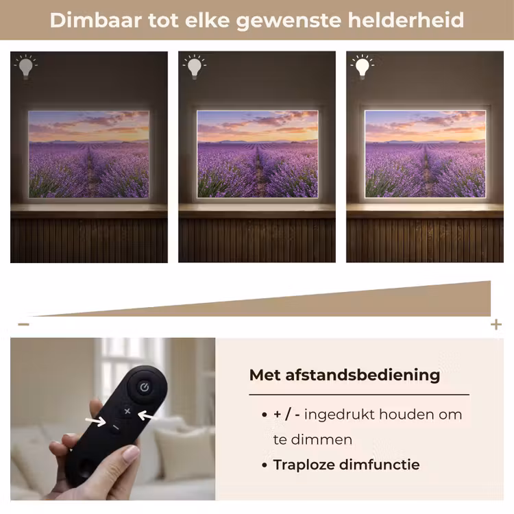 Lightbox - Wandlamp - Lavendel - Veld - Natuur - Paars — 9