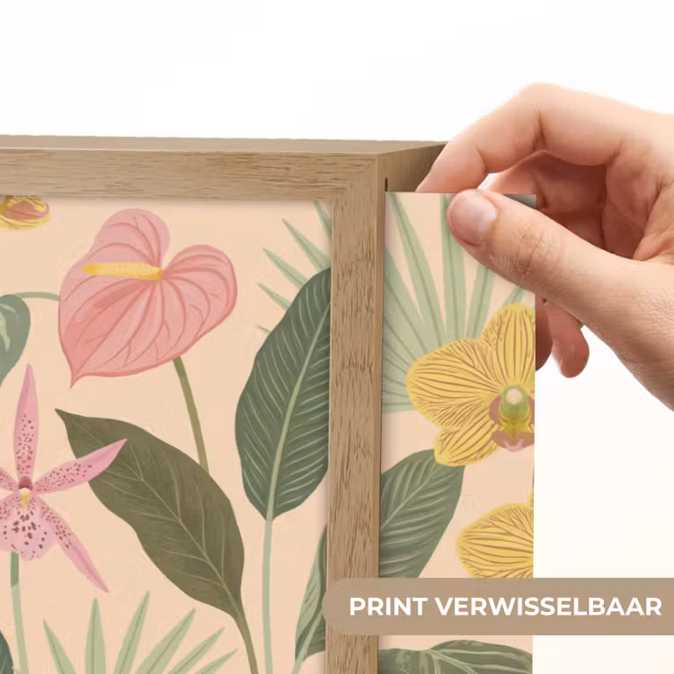 Lightbox - Wandlamp - Patroon - Bloemen - Kleurrijk — 5