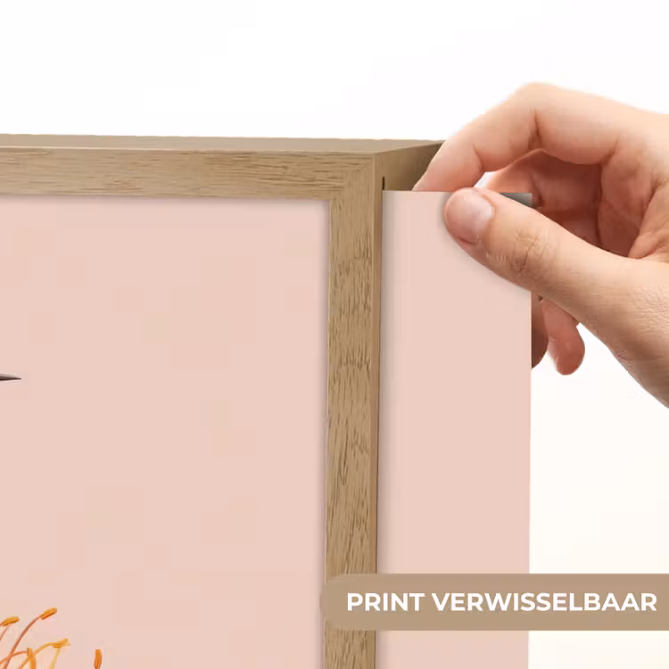 Lightbox - Wandlamp - Vogel - Bloem - Natuur - Roze — 5