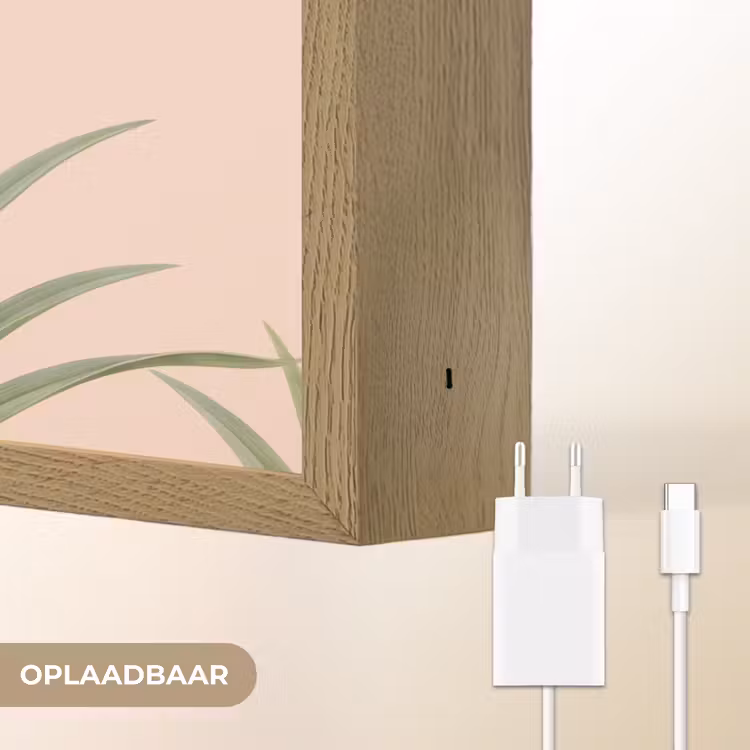 Lightbox - Wandlamp - Vogel - Bloem - Natuur - Roze — 7