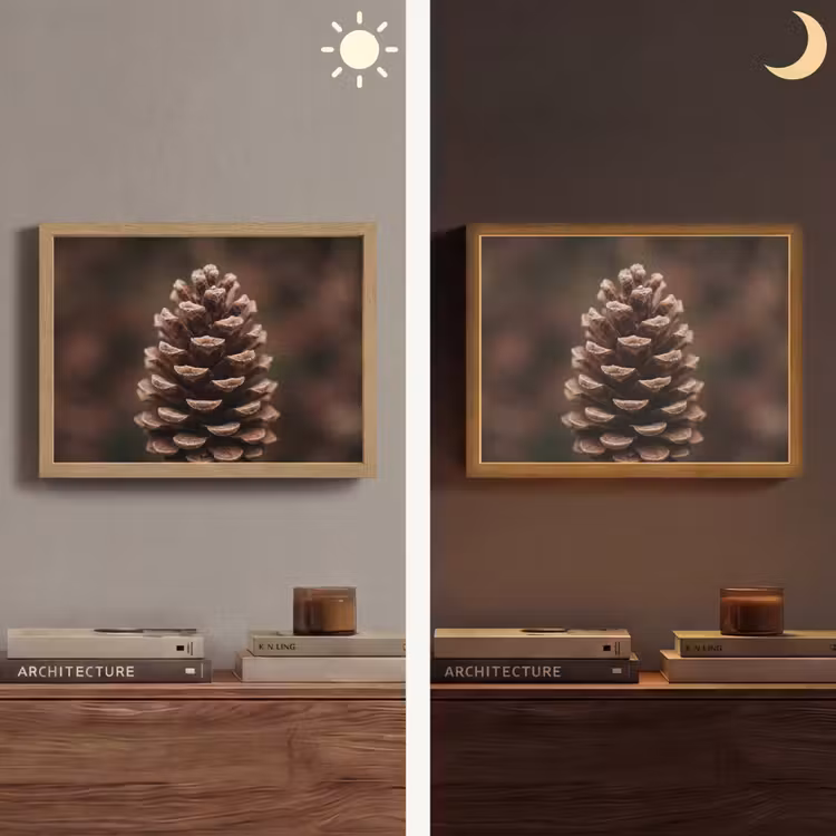 Lightbox - Wandlamp - Dennenappel - Bos - Herfst - Bruin - Sfeervol — 6