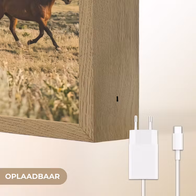 Lightbox - Wandlamp - Paarden - Kudde - Bergen - Vrijheid - Wild — 7