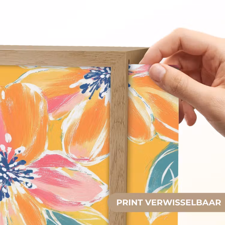 Lightbox - Wandlamp - Textuur - Bloemen - Kleurrijk — 5