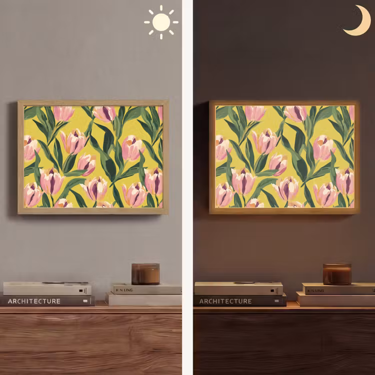 Lightbox - Wandlamp - Tulpen - Botanisch - Geel — 6