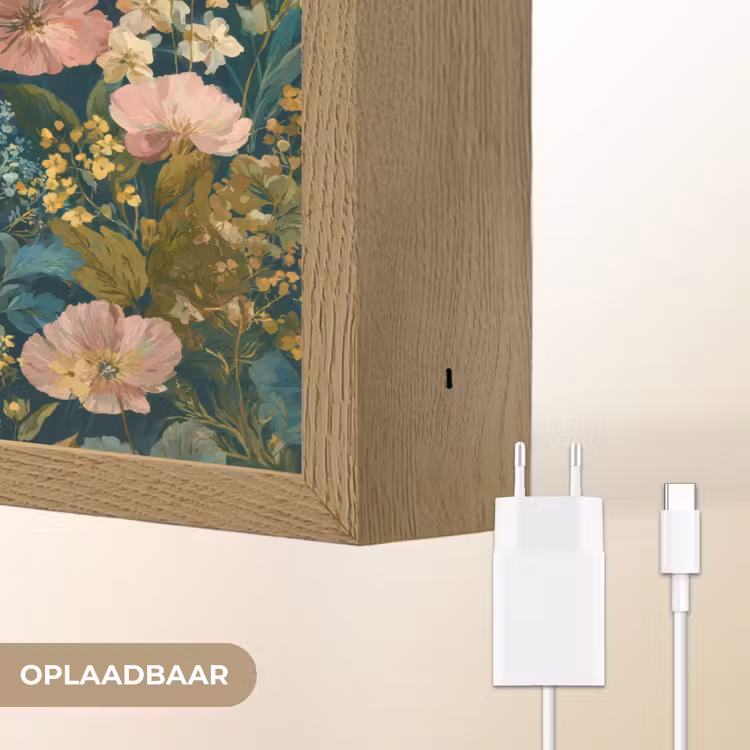 Lightbox - Wandlamp - Wilde bloemen - Botanisch - Patroon - Roze - Romantisch — 7
