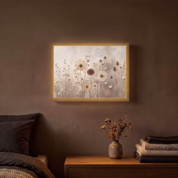 Lightbox - Wandlamp - Wilde bloemen - Botanisch - Vintage - Natuur - Rustiek — 3