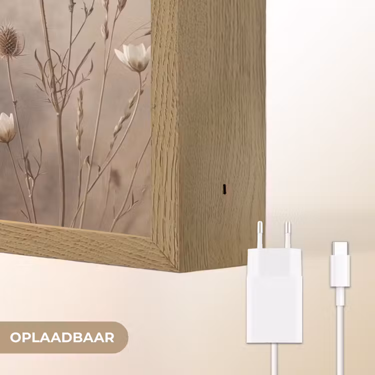 Lightbox - Wandlamp - Wilde bloemen - Botanisch - Vintage - Natuur - Rustiek — 7