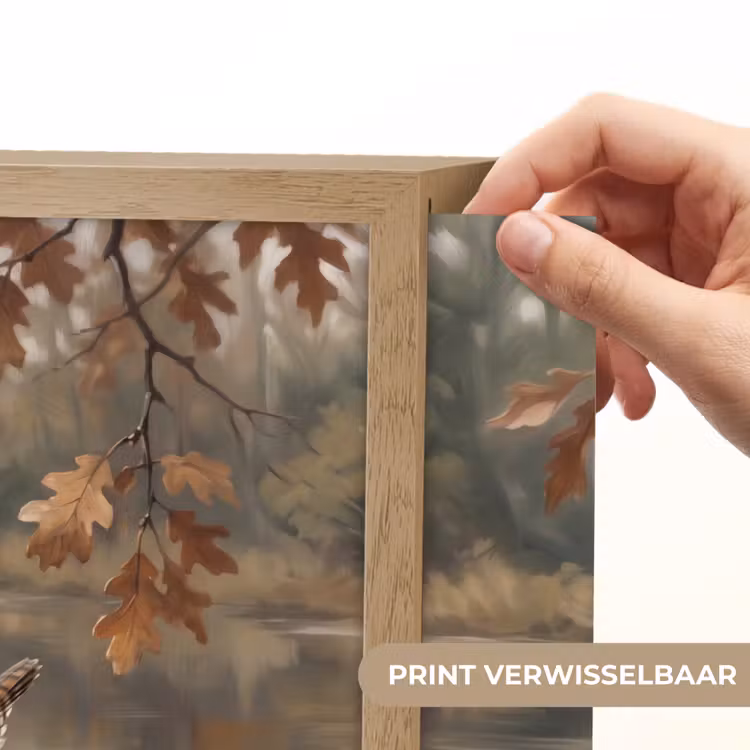 Lightbox - Wandlamp - Winterkoninkje - Tak - Rivier - Natuur - Sfeervol — 5