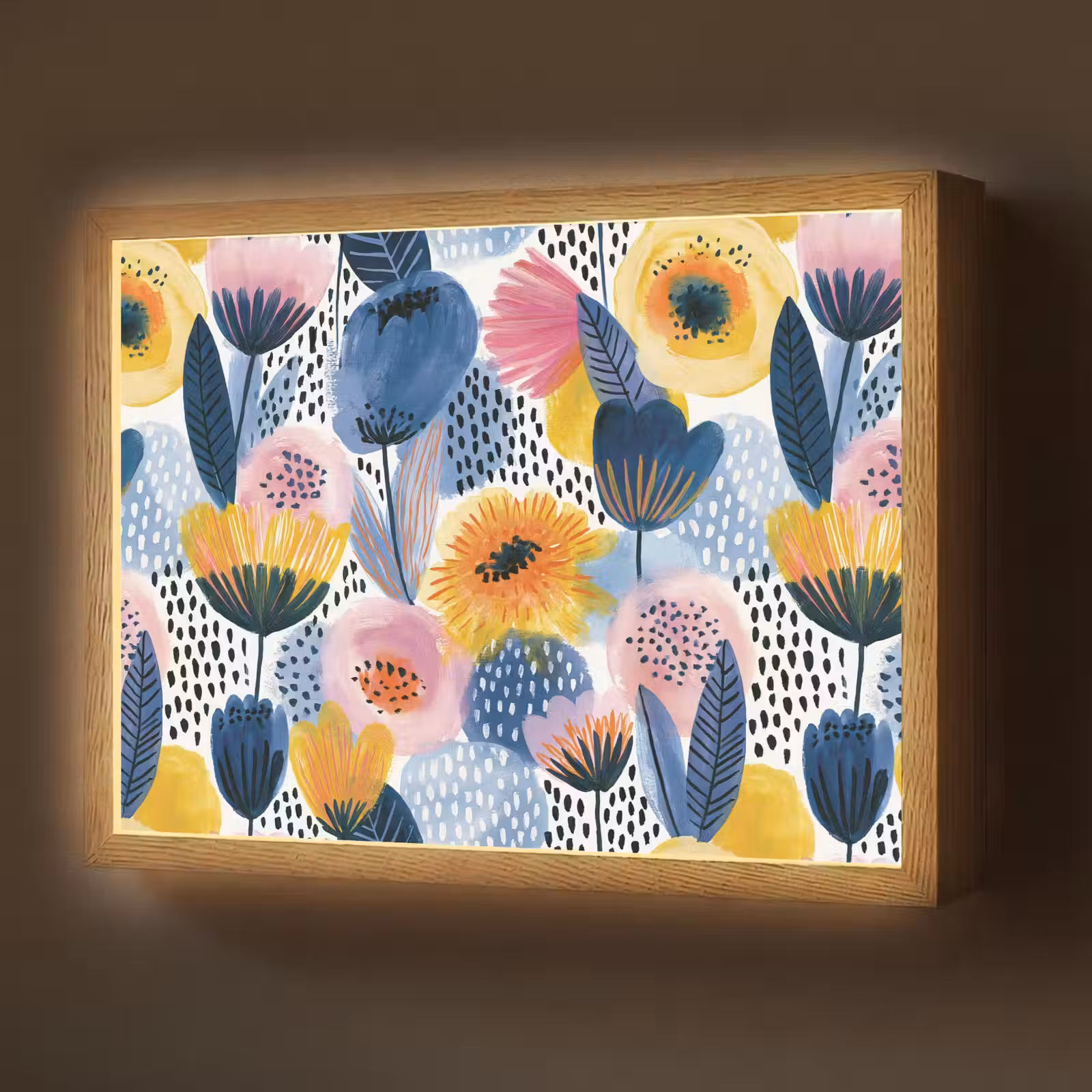 Lightbox - Wandlamp - Creatief - Patroon - Kleurrijk — 1