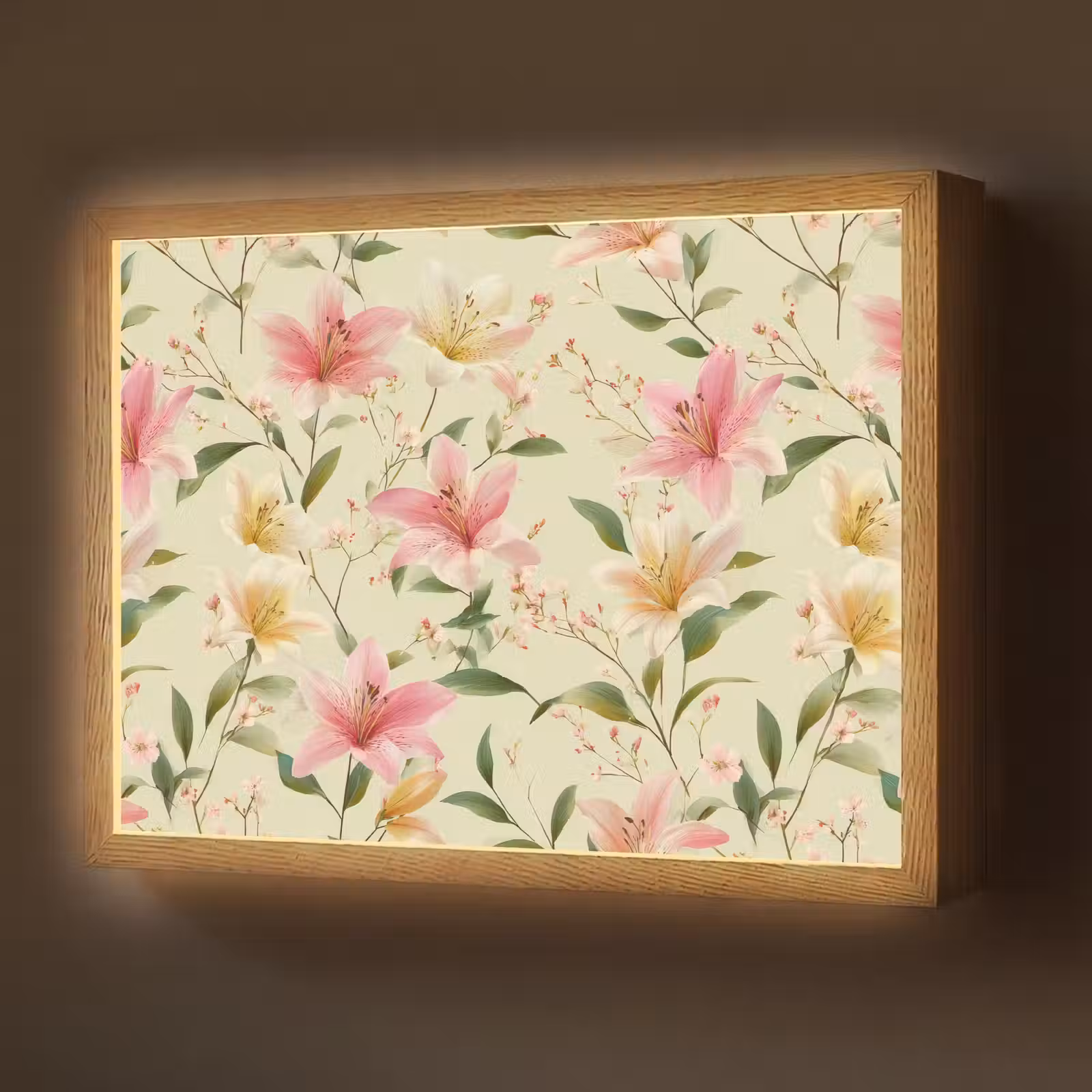 Lightbox - Wandlamp - Lelies - Sereen - Kleurrijk — 1