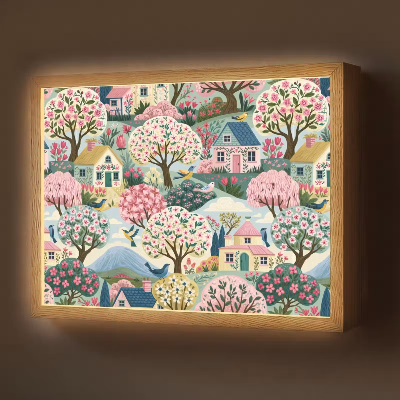 Lightbox - Wandlamp - Nostalgisch - Idyllisch - Kleurrijk — 1