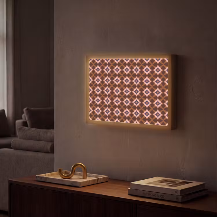 Lightbox - Wandlamp - Geometrisch - Sierlijk - Bruin — 2