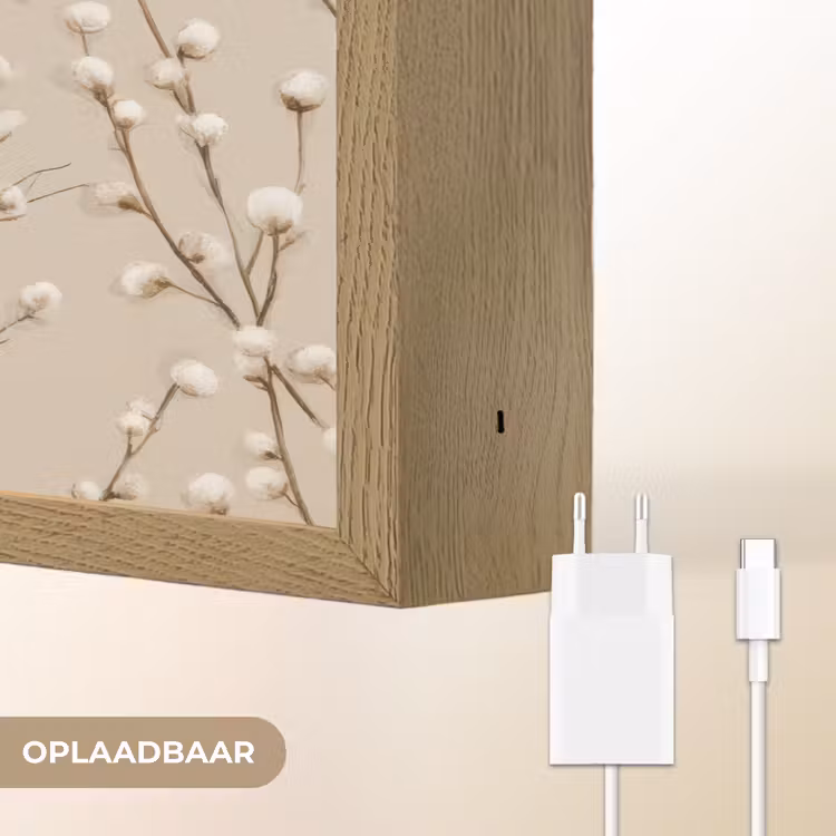 Lightbox - Wandlamp - Katoen - Natuur - Taupe — 7