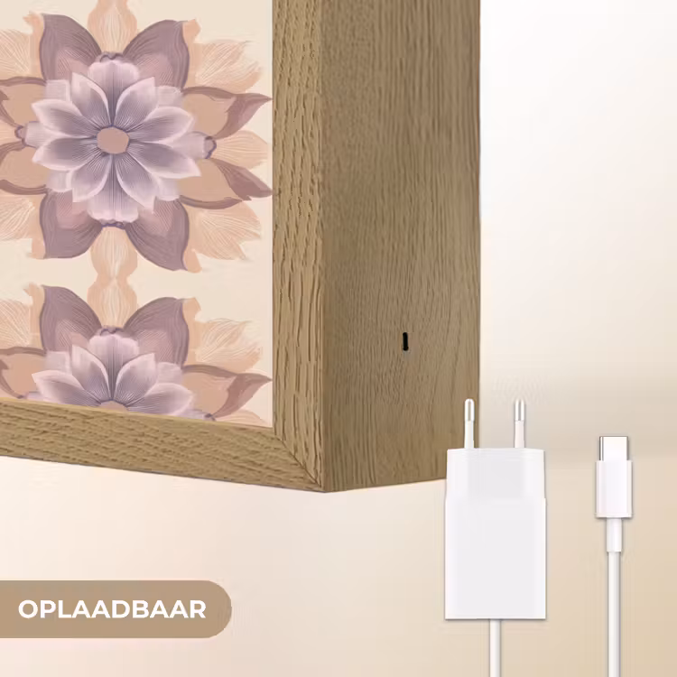 Lightbox - Wandlamp - Klassiek - Patroon - Paars — 7