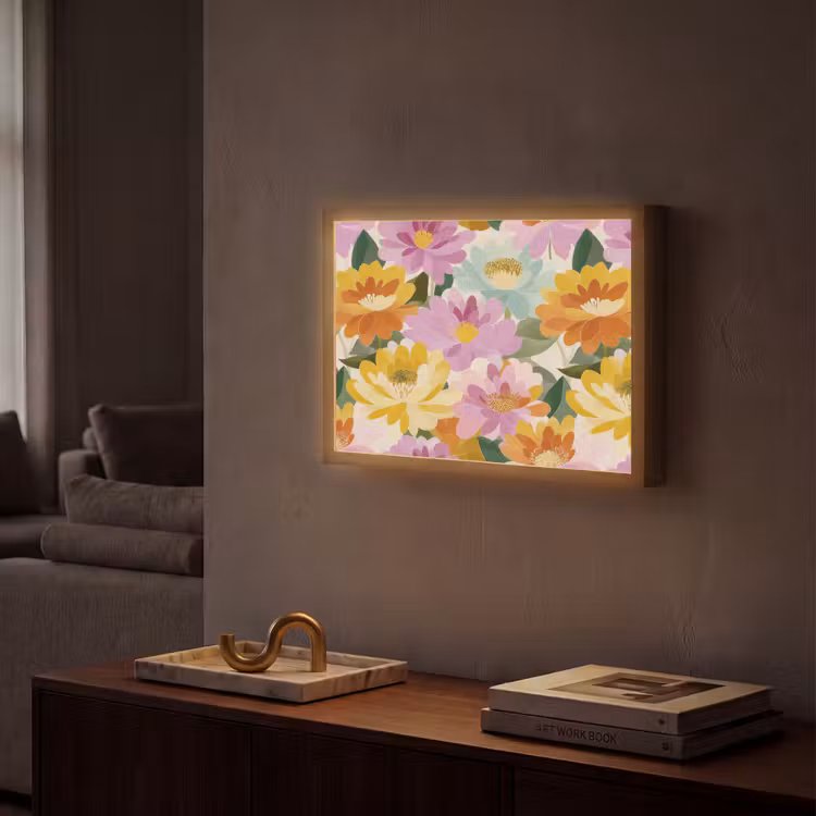 Lightbox - Wandlamp - Lelies - Aquarel - Pastel — 2