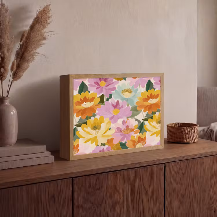 Lightbox - Wandlamp - Lelies - Aquarel - Pastel — 4