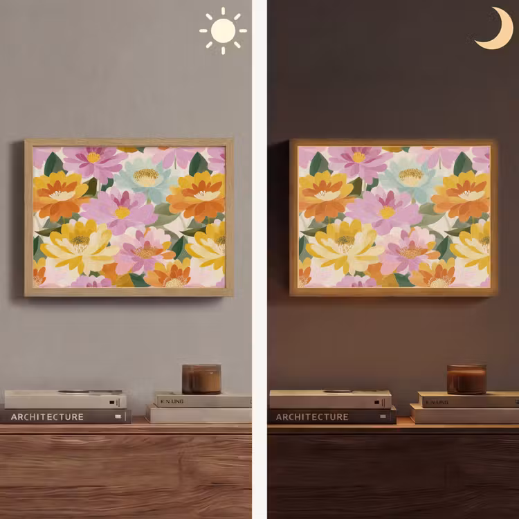 Lightbox - Wandlamp - Lelies - Aquarel - Pastel — 6