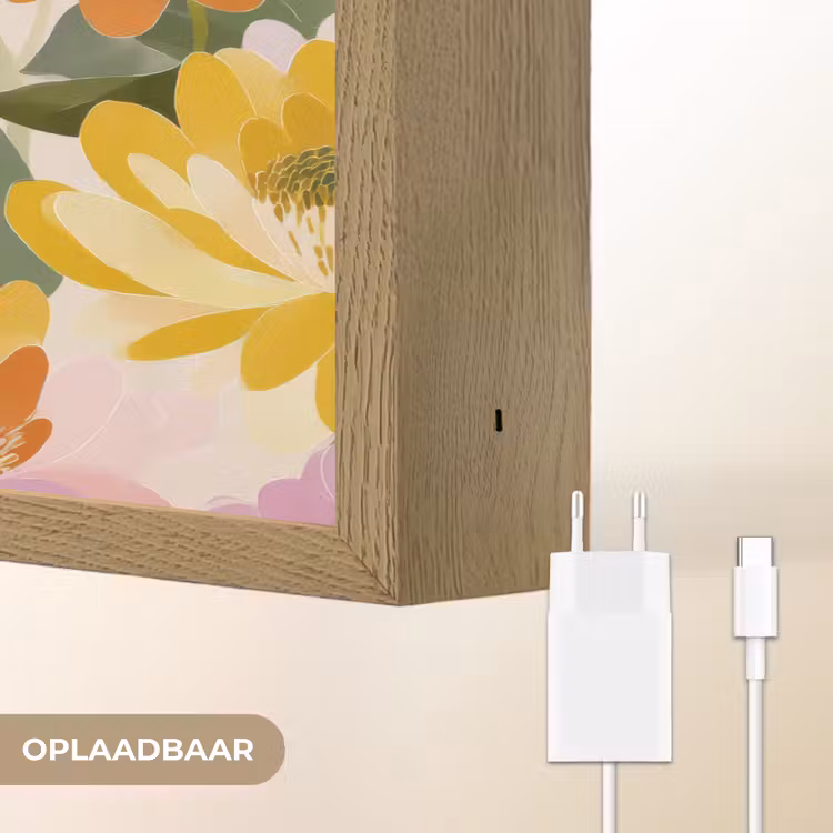 Lightbox - Wandlamp - Lelies - Aquarel - Pastel — 7