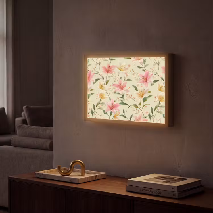 Lightbox - Wandlamp - Lelies - Sereen - Kleurrijk — 2