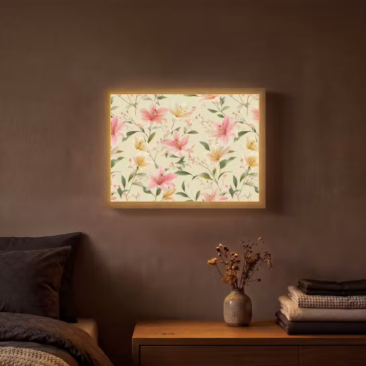 Lightbox - Wandlamp - Lelies - Sereen - Kleurrijk — 3