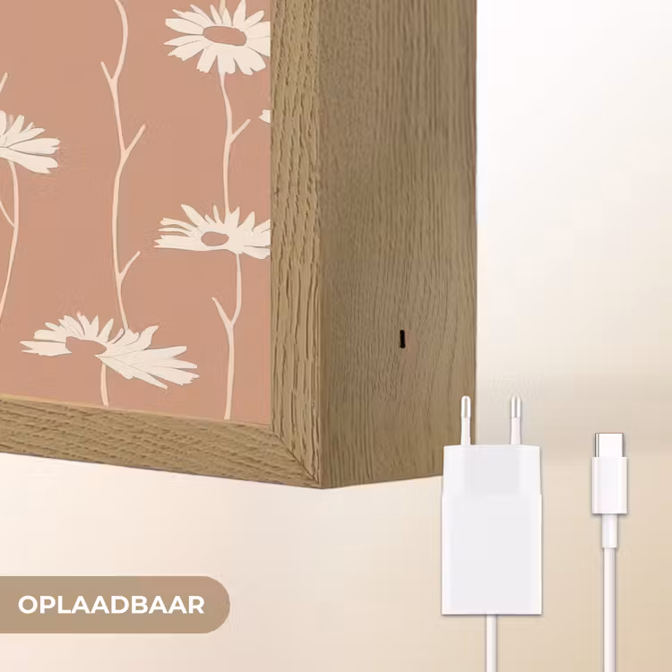 Lightbox - Wandlamp - Madeliefjes - Subtiel - Terracotta — 7