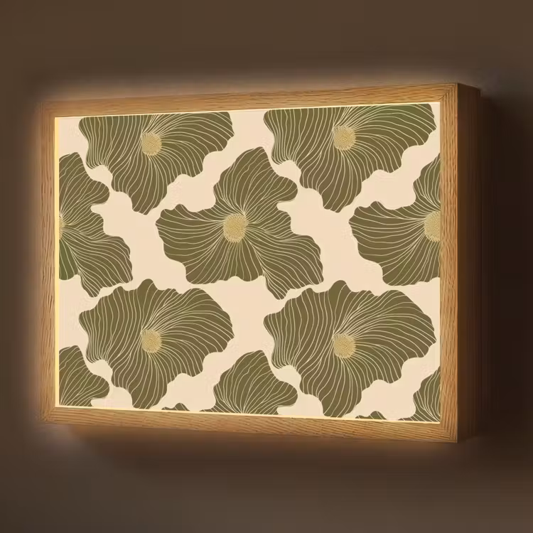 Lightbox - Wandlamp - Modern - Abstract - Groen — 1