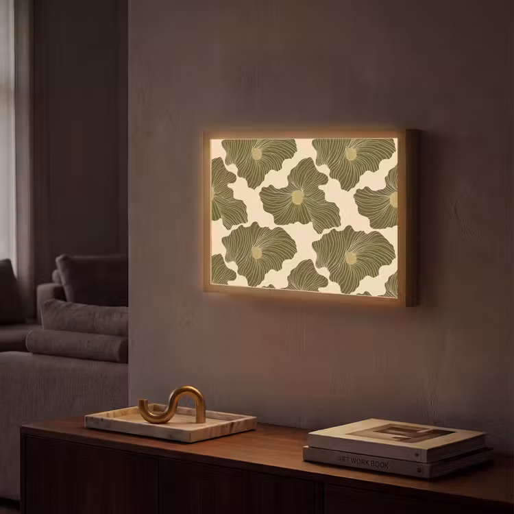 Lightbox - Wandlamp - Modern - Abstract - Groen — 2