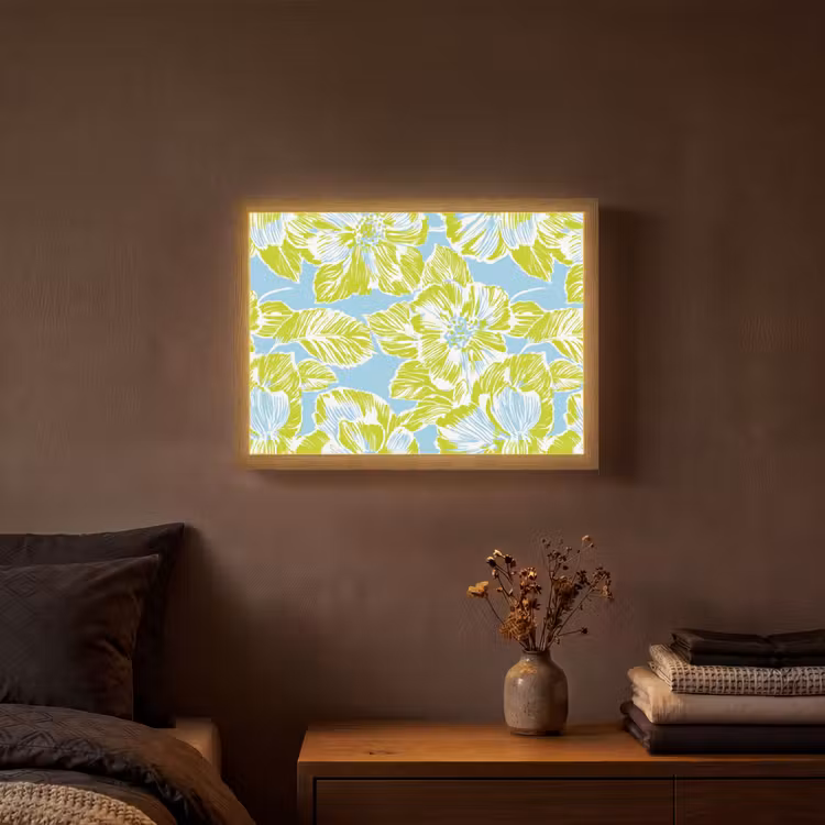 Lightbox - Wandlamp - Modern - Bloemen - Groen — 3