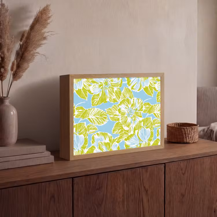 Lightbox - Wandlamp - Modern - Bloemen - Groen — 4