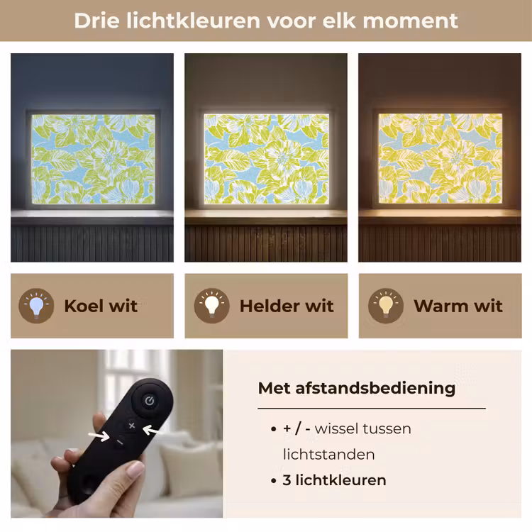 Lightbox - Wandlamp - Modern - Bloemen - Groen — 8