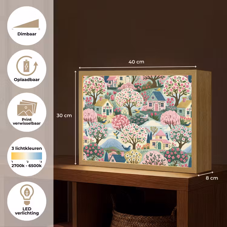 Lightbox - Wandlamp - Nostalgisch - Idyllisch - Kleurrijk — 10