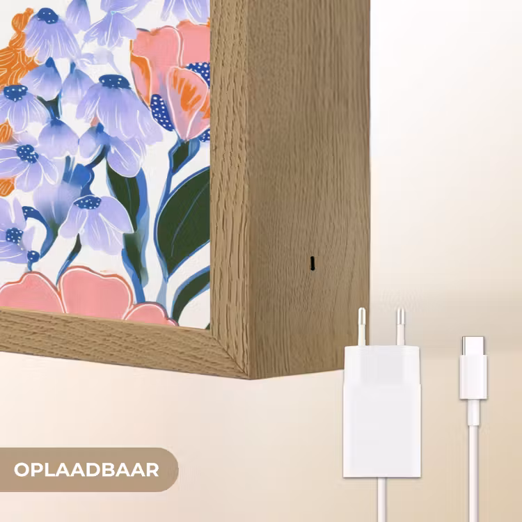 Lightbox - Wandlamp - Patroon - Aquarel - Kleurrijk — 7