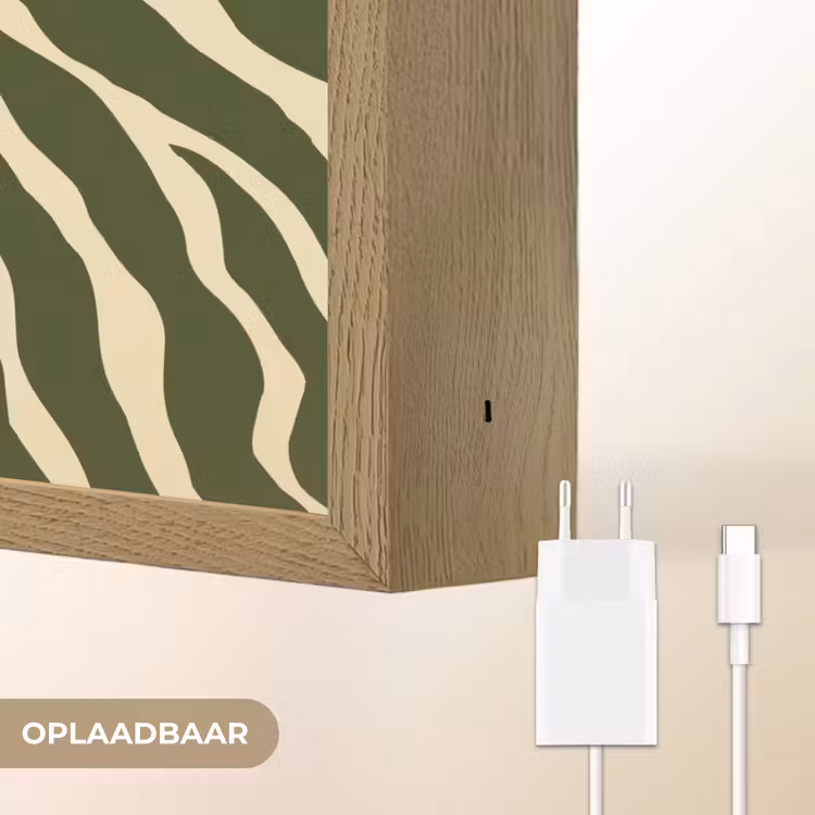 Lightbox - Wandlamp - Zebra - Patroon - Groen — 7