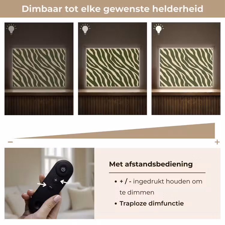 Lightbox - Wandlamp - Zebra - Patroon - Groen — 9