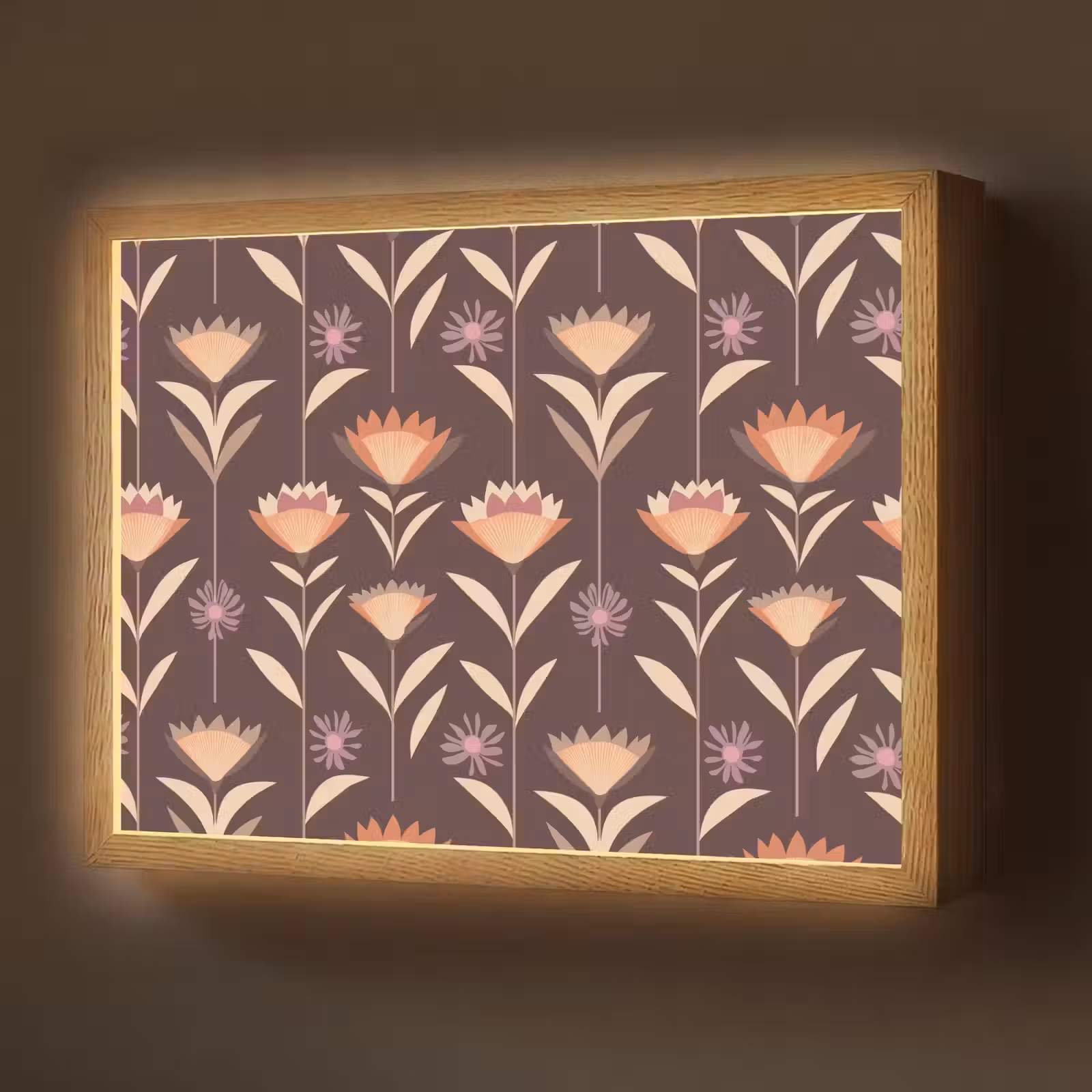Lightbox - Wandlamp - Elegant - Retro - Bruin — 1