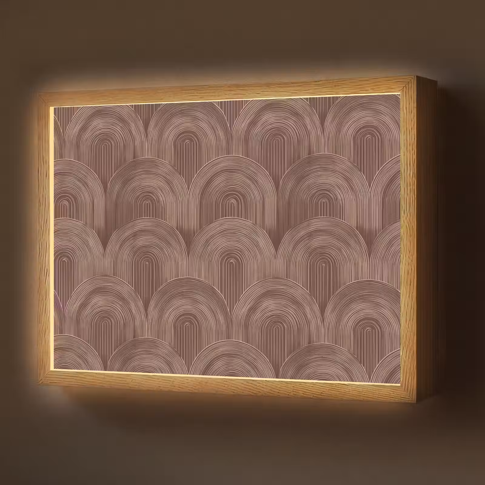 Lightbox - Wandlamp - Ritmisch - Effect - Bruin — 1