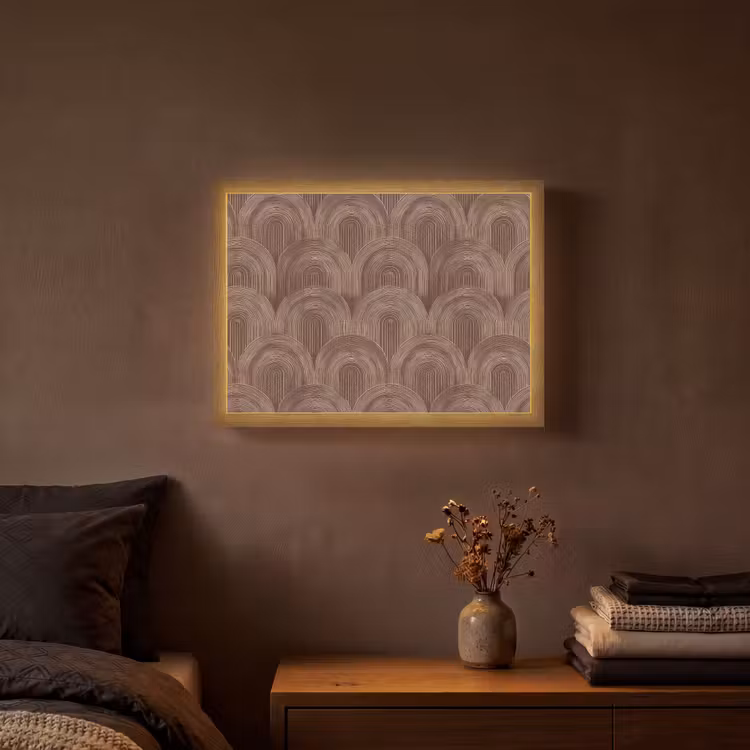 Lightbox - Wandlamp - Ritmisch - Effect - Bruin — 3