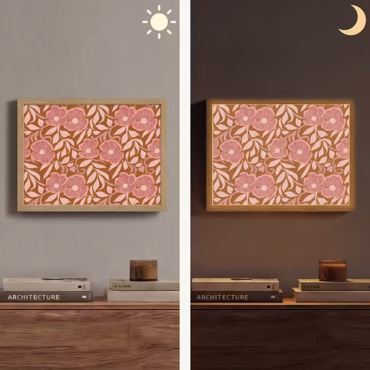 Lightbox - Wandlamp - Sfeer - Bloemen - Roze — 6